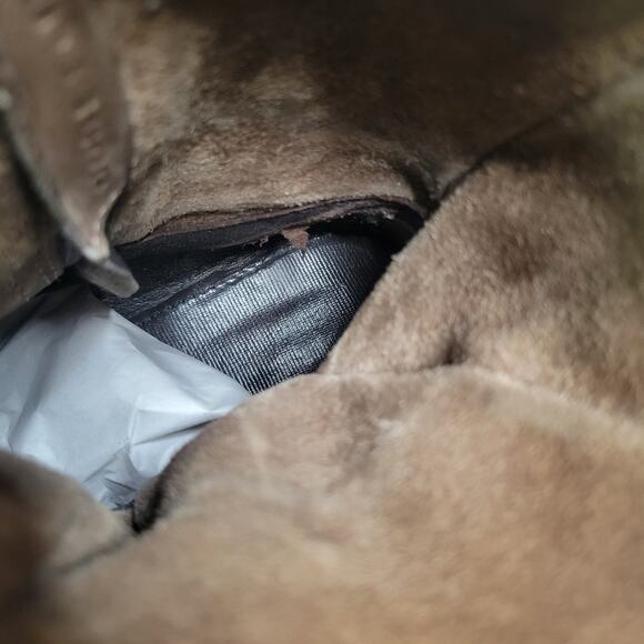 AS.98 Boho Biker Ankle Boots Italian Zipper Bootie Size 38 US 7.5-8 FLAWS READ - Picture 12 of 12